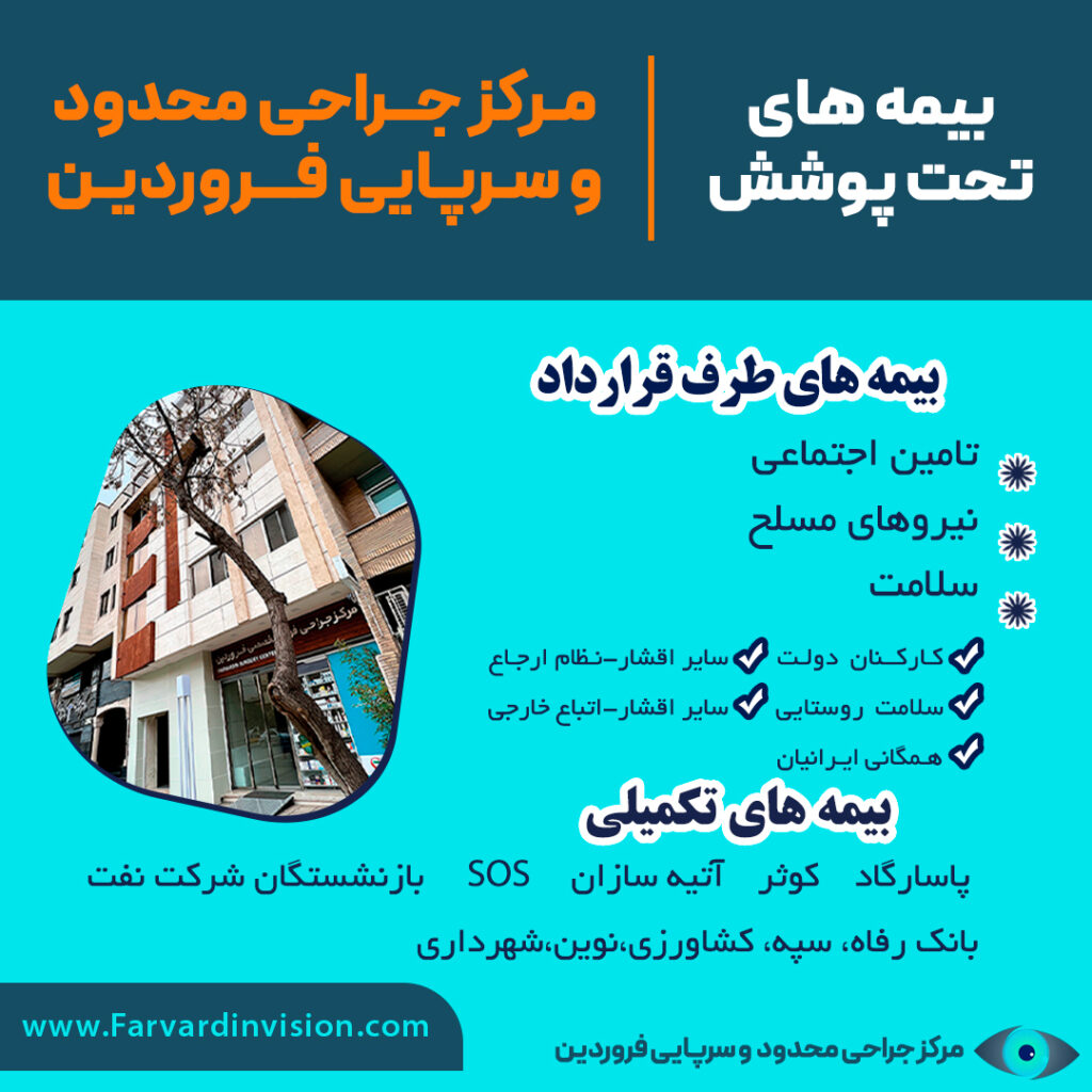 بیمه های تحت پوشش